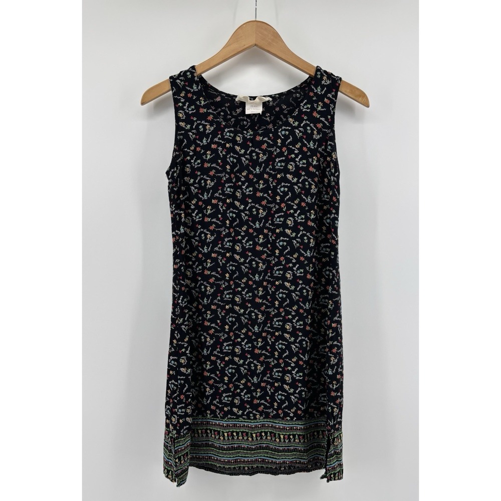 Vintage Loco Lindo Smell The Flowers Dress Sz S Ditsy Floral Iconic Print